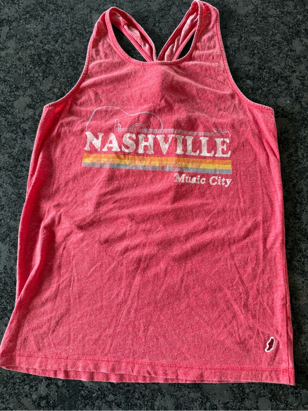 League Pink Nashville Music City Racerback Tank
